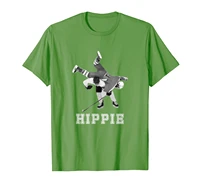 hippie hip check t shirt hockey tee
