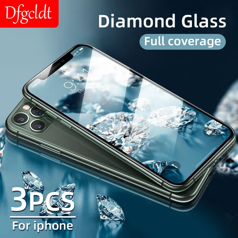 6D изогнутый край Полное покрытие закаленное стекло для iPhone 11 Pro Max X XS XR 8 7 6 6s Plus