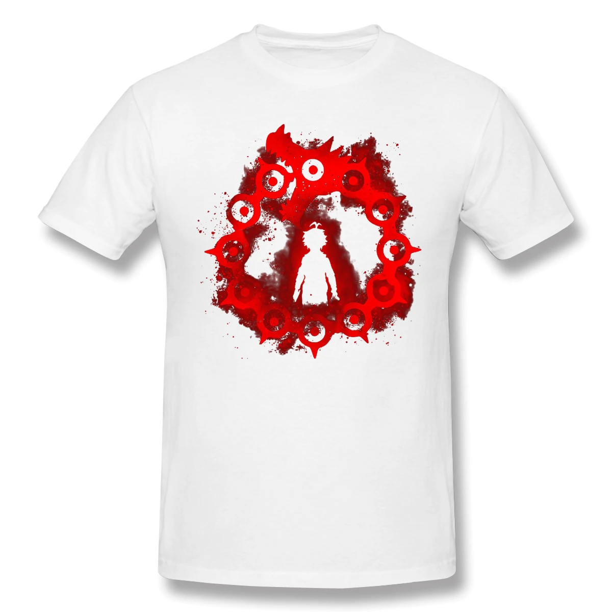 Черная футболка с изображением дракона Sin Of WRAT короткими рукавами|Мужские