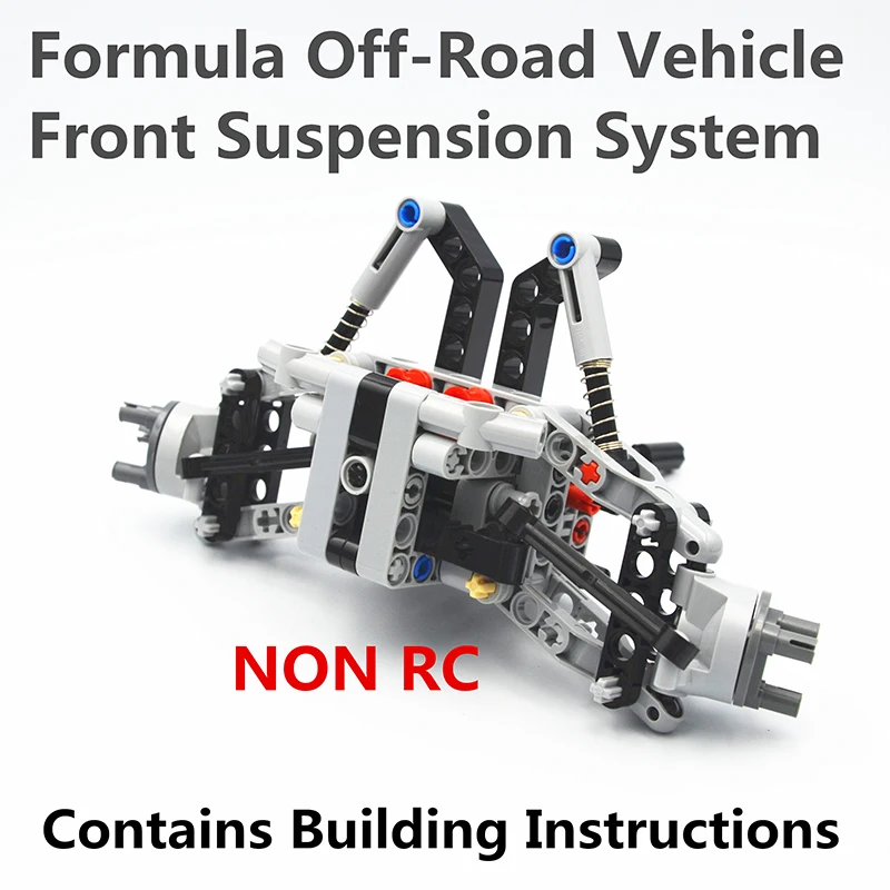 MOC Building Blocks Technical Parts Formula Off-Road Vehicle Front Suspension System compatible with lego for Kids Boys Toy | Игрушки и