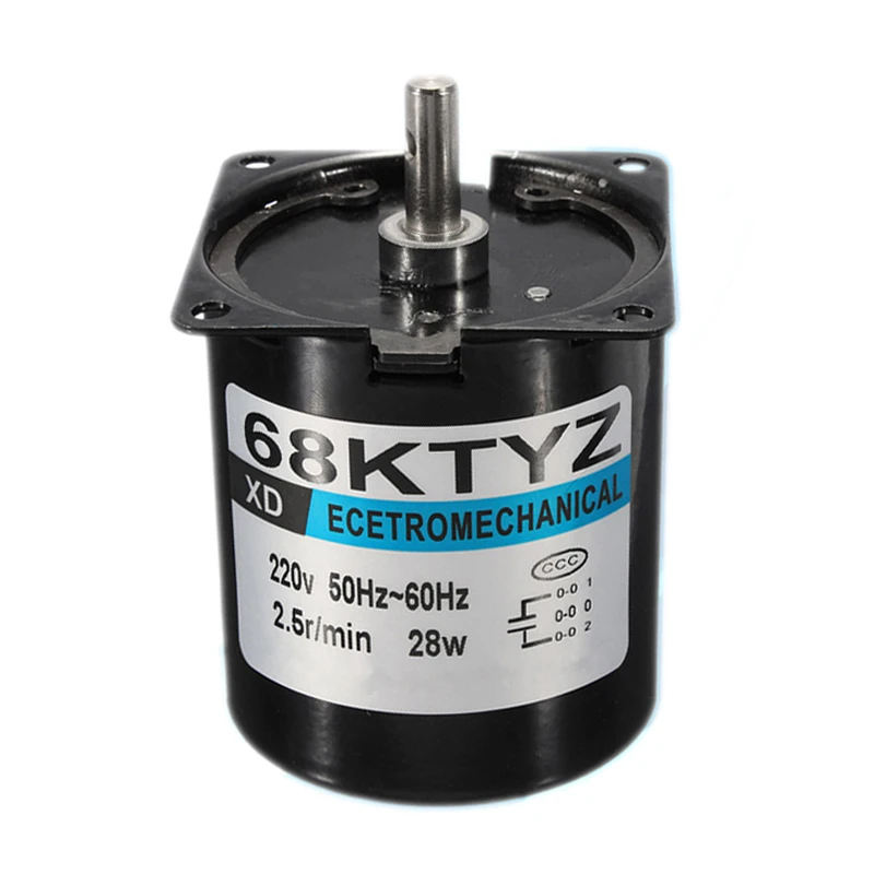 Большая сделка 1 шт. 68Ktyz мини мотор редуктор Ac 220V 28W 2.5R/Min большой крутящий момент