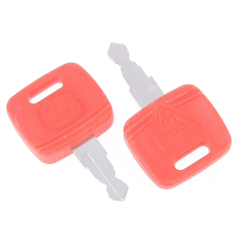 

2Pcs For John Deere Tractor Ignition Keys OEM RE183935 RE43492 RE71557 for John Deere AT195302 AR51481 600 Loaders
