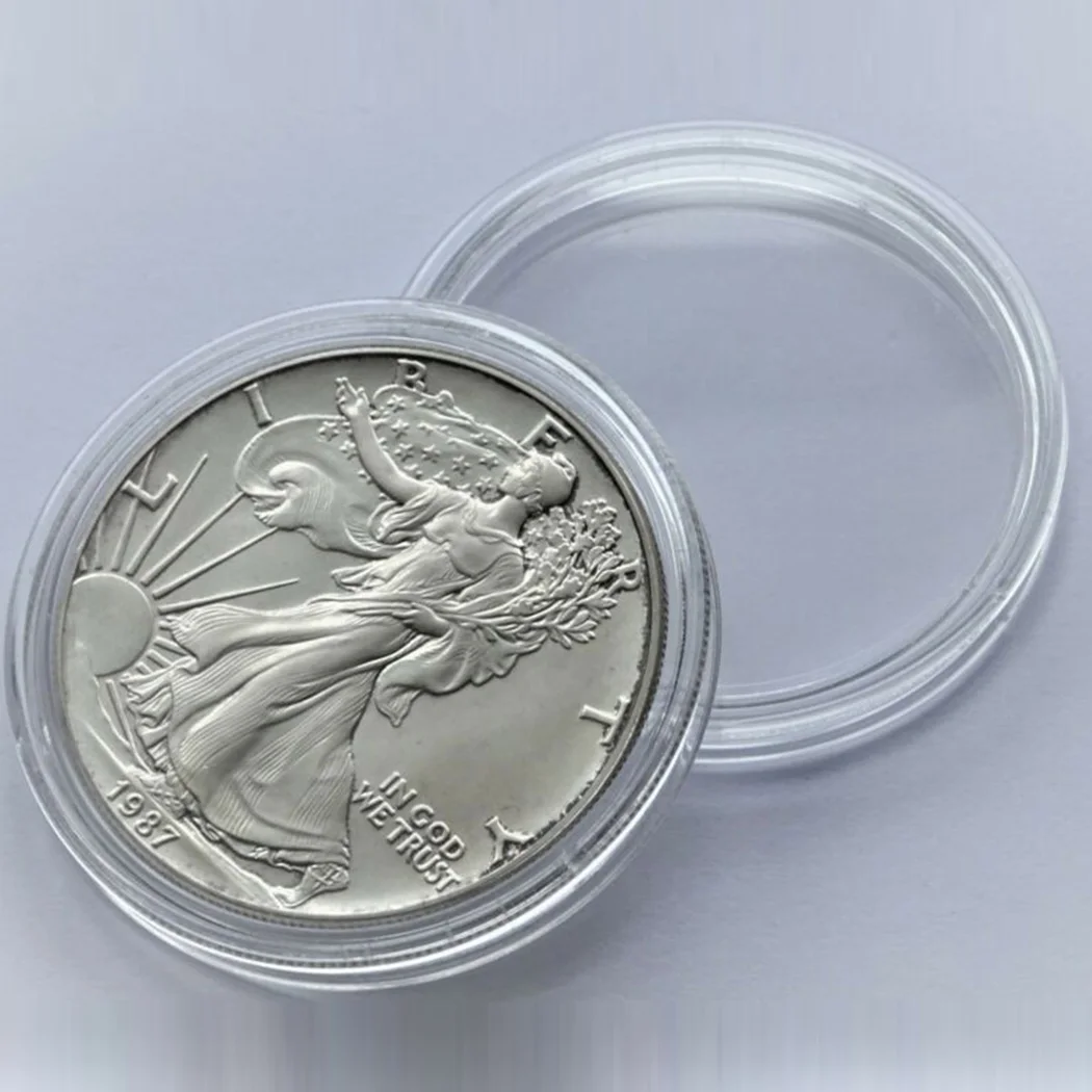 

Transparent Coin Boxes 100pcs 41mm Cases Coins Box Commemorative Coins