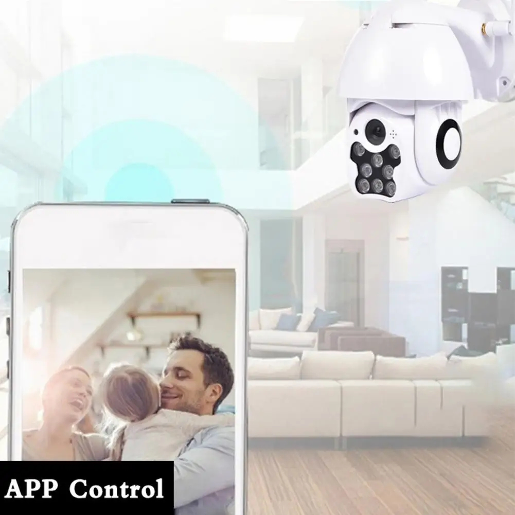 HD 1080P 8LED PTZ управление IP камера Мини wifi Открытый Купол домашней безопасности IP камера беспроводная CCTV Onvif Водонепроницаемый ночного видения F