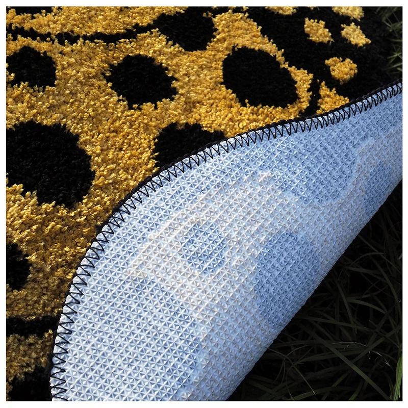 bathroom rug pumpkin shape mat fluffy entrance carpet area floor pad doormat tidy aesthetic home room decor rugs yayoi kusama free global shipping