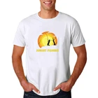 Мужская футболка с круглым вырезом и коротким рукавом, белая Повседневная футболка с принтом для рыбалки, 2021
