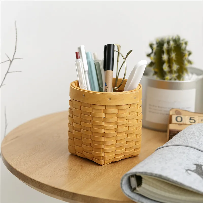 1 шт. ротанговая корзина для хранения ваза цветов и растений подставка держатель