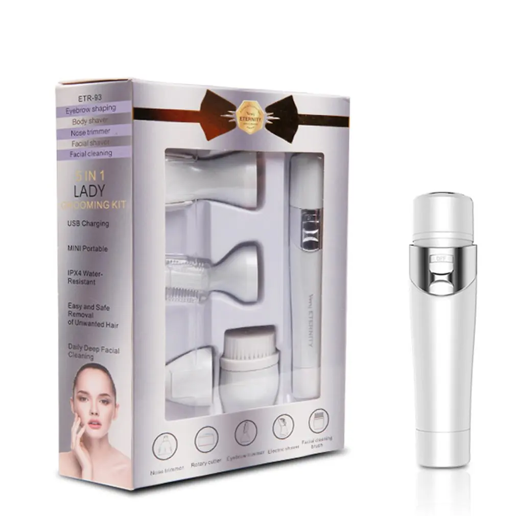 

4 in 1 Women Electric Epilator Portable Multi-Functional Electric Hair Removal Shaver Callus Remover Armpit Razor