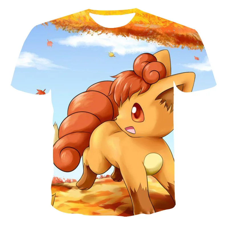

2021 New Summer Unisex Couple Short-Sleeved T-Shirt 3D Printing Cute Elf Animation Series Round Neck Pullover XXS-6XL Wholesale
