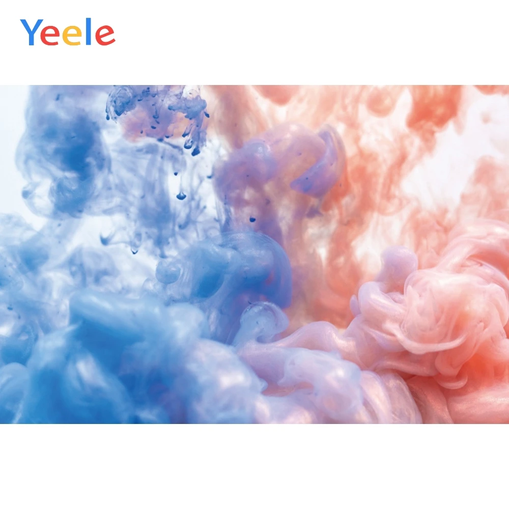 Yeele розовый синий дымчатый фон для фотосъемки персонализированные Семейные