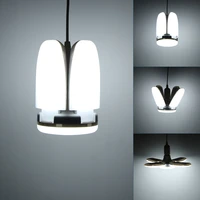60w foldable fan blade lamp e27 light bulb adjustable angle cold white led lamp for indoor home garage ceiling lighting