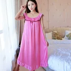 Ночная сорочка женская в стиле оверсайз с круглым вырезом, атласная, с коротким рукавом, шелковая, ночная сорочка, нижнее белье, 6XL, ночная рубашка, пикантная Пижама