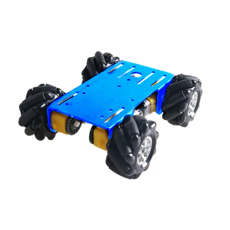 Free Shipping App/ PS2 Control Smart Car Chassis 60MM Mecanum Wheel RC Robot Wheeled Tank Chassis Kit For Arduino DIY Set MC101 enlarge