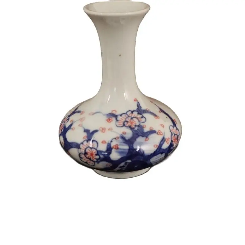 

Китайский Старый Фарфор сине-белый подглазурь красный цветок узор с вазой