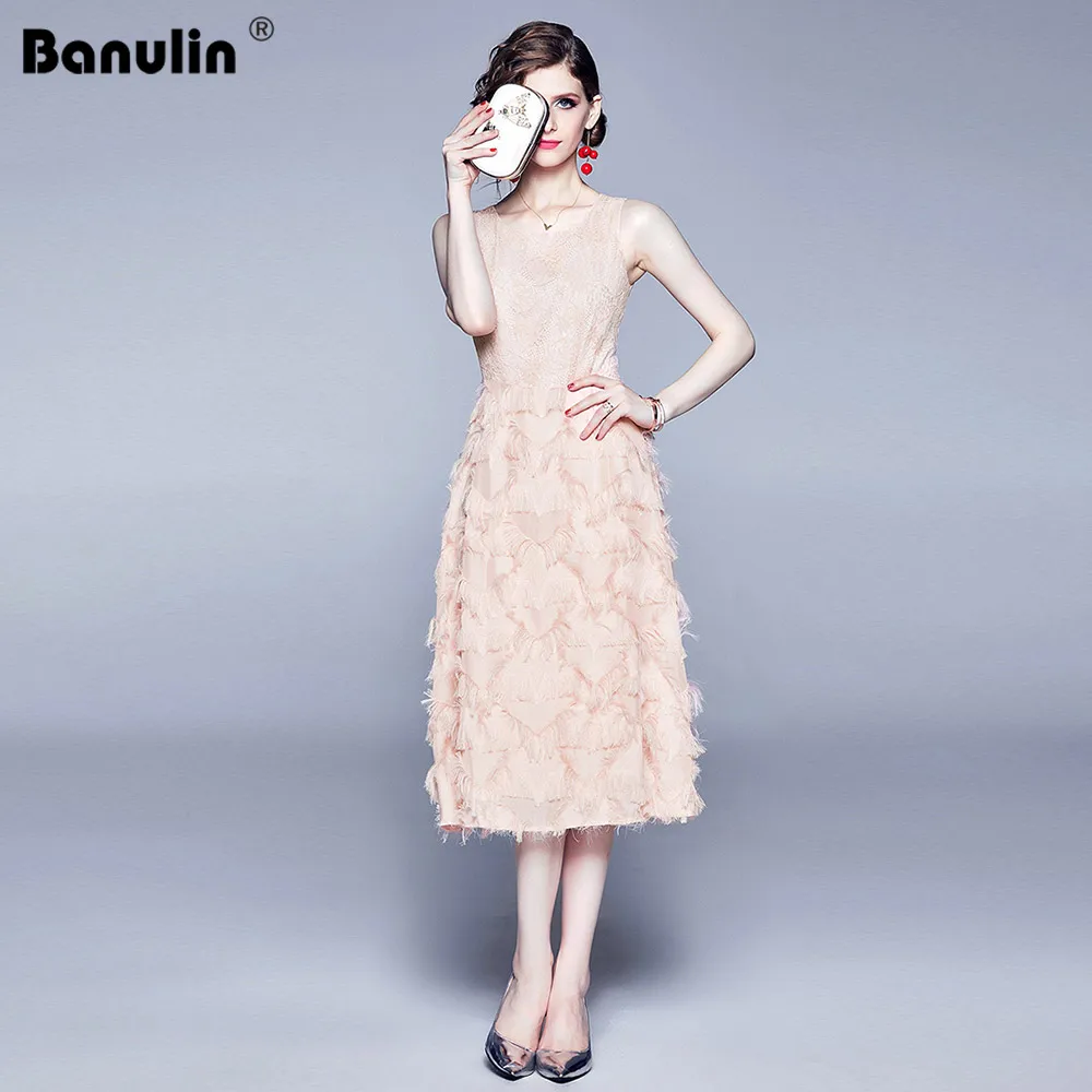 Banulin роскошные женские вечерние платья новое поступление 2018 Весна Осень Мода