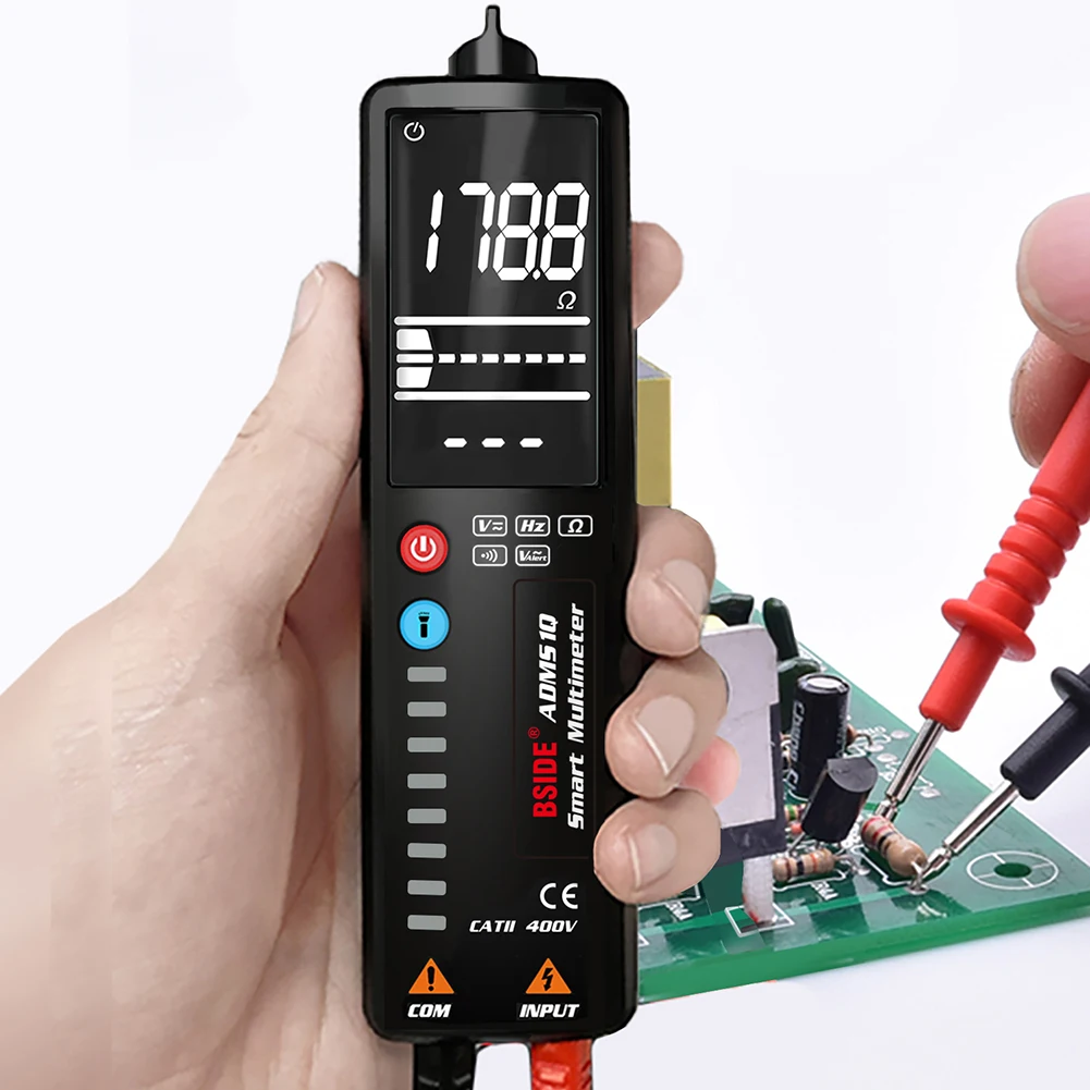 

BSIDE ADMS1A/Q Multimeter Electrician Tool Tester Meter Capacitance Meter 2000 Counts DC AC Current NCV Tester