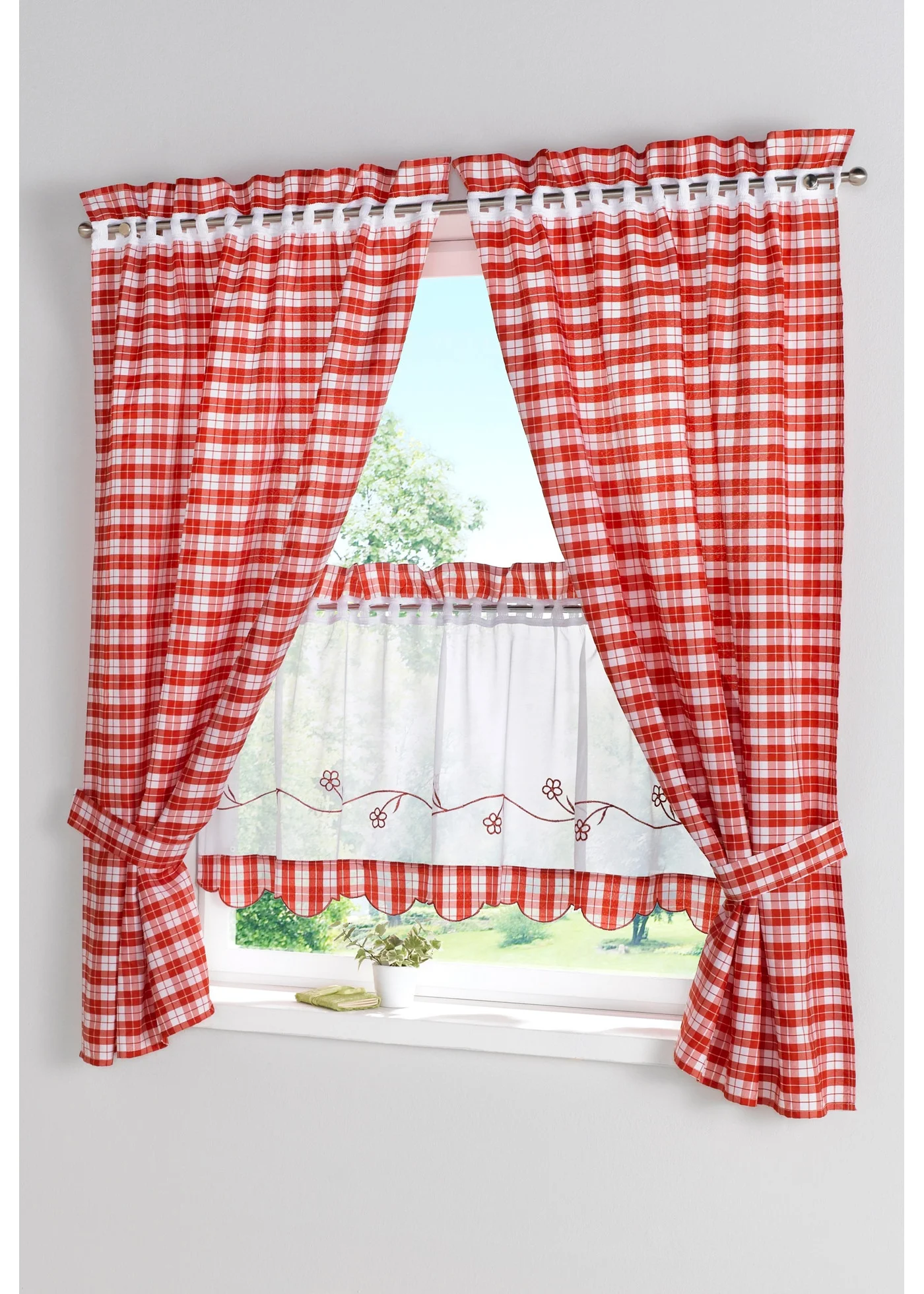 Window Curtain Living Room Woven Built-in Polyester / Cotton Sheer Floral Roman Curtains Lower Open | Дом и сад