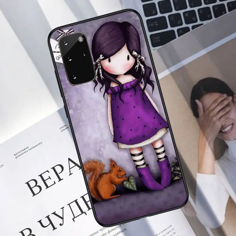 

Cartoon Lovely Santoro Gorjuss Phone Case For Samsung A40 A31 A50 A51 A71 A20E A20S S8 S9 S10 S20 Plus note 20 ultra