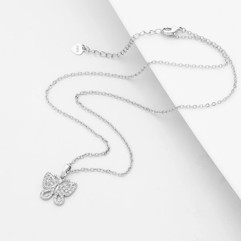 Новинка 2020 простое стильное изящное 2 цвета ожерелье-бабочка металлическое