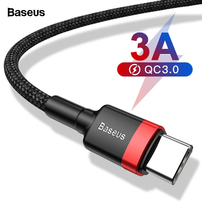 Baseus кабель usb type-C для xiaomi redmi k20 pro USB C кабель для мобильного телефона Быстрая зарядка кабель type-C для устройств usb type-C