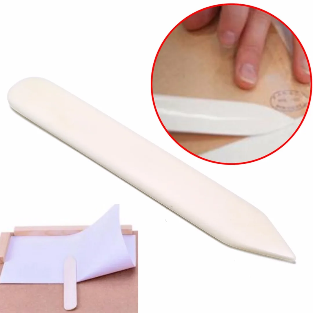 

15cm Universal Natural Bone Folder Tool Scoring Folding Creasing Paper Leather Craft Crease Tool Home Handmade Accessories