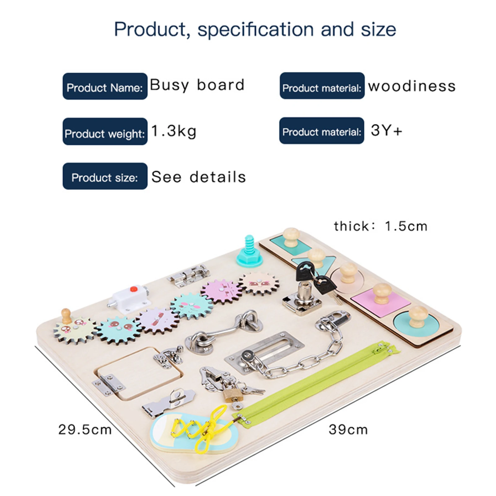 

Essential Educational Sensory Board Montessori Board Tie Shoelaces Unlock Toy For Toddlers Sensory Wooden Board Educational Toy