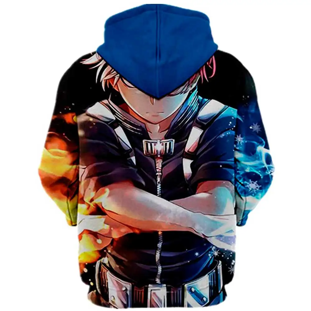 

Anime Bakugou Katsuki Cosplay Costume My Hero Academia Hoodie Thin School uniforms Sportswear Sweatshirt Unisex Streetwear Tops