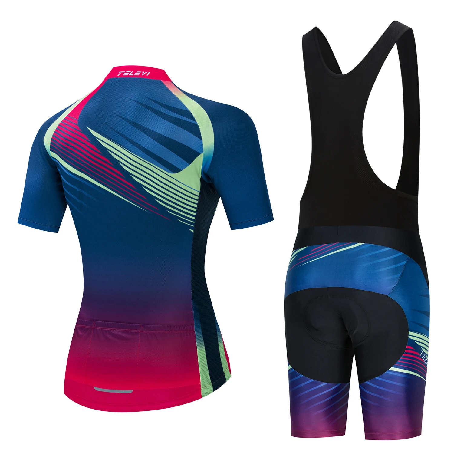 Женский комплект одежды для велоспорта Rapha из дышащего Джерси с коротким рукавом