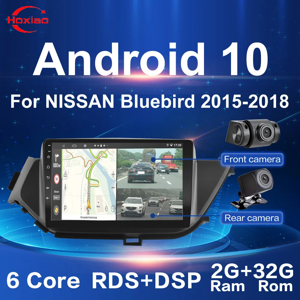 Автомобильный Android 10 9 дюймов 2 Din fm радио WIFI GPS Bluetooth мультимедиа для NISSAN BLUEBIRD 2015 2018