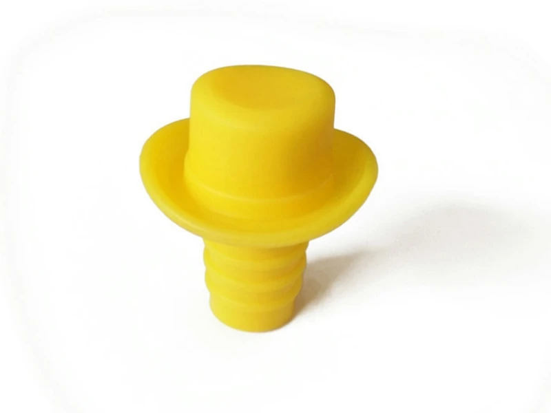 100pcs/lot Hat Shape Silicone Wine Bottle Stopper Preservation Wine Bottle Stoppers Kitchen Wine Champagne Stopper