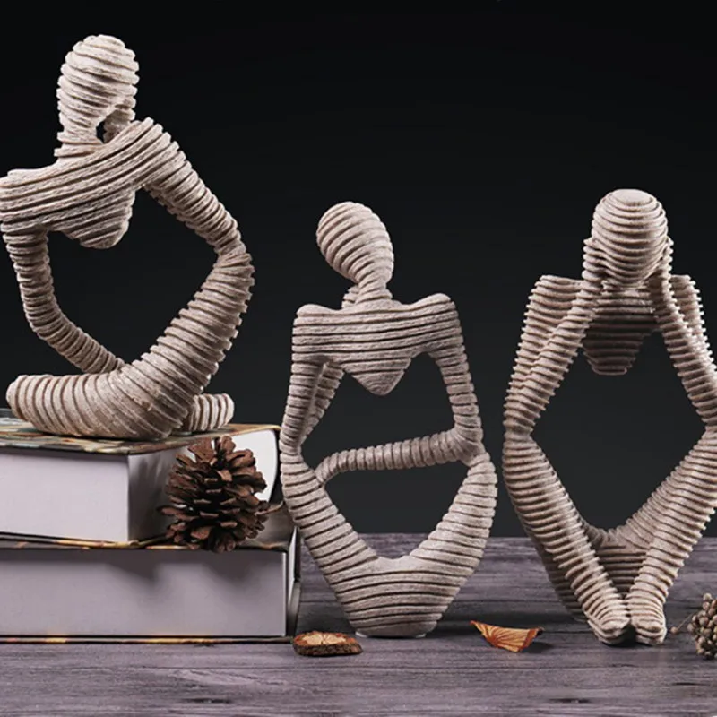 

Creative Thinker Statue Abstract Statue Make Your Room More Tasteful Suitable For Office/bedroom/living Room Decoration