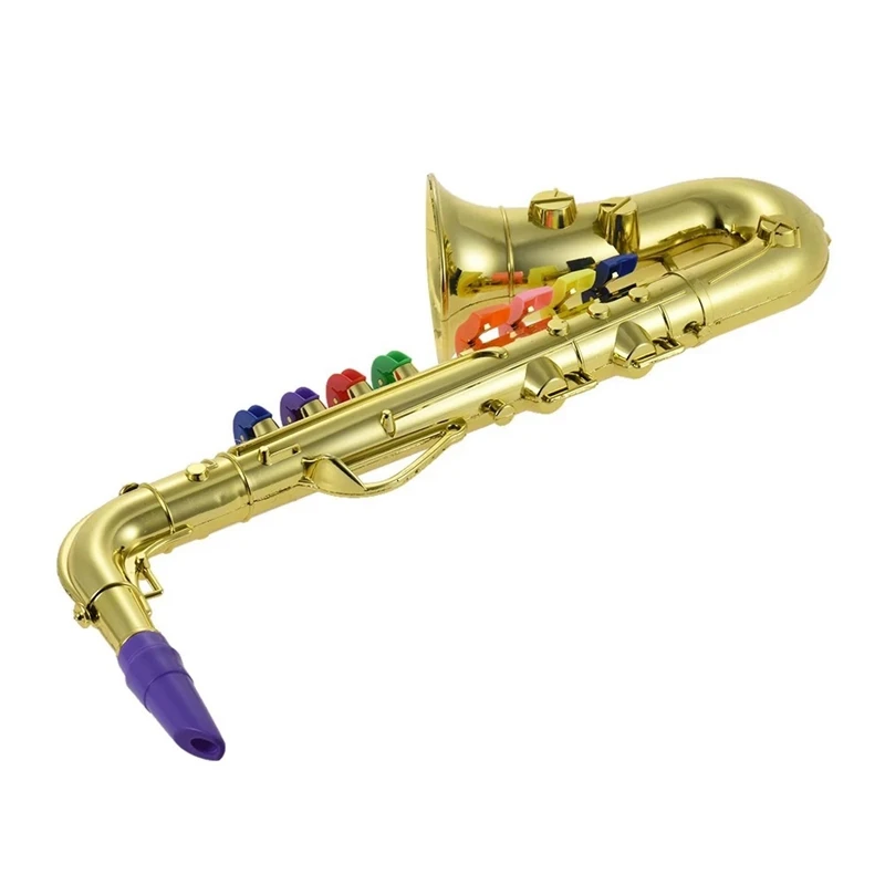 Saxophone Musical Instrument Props Music Playing Tool Children Simulation for Kids Child Gift Gold | Спорт и развлечения