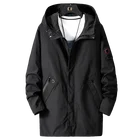 Мужская длинная куртка с капюшоном, свободная осенне-Весенняя верхняя одежда большого размера 10XL, 9XL, 8XL, 7XL, 2022 кг