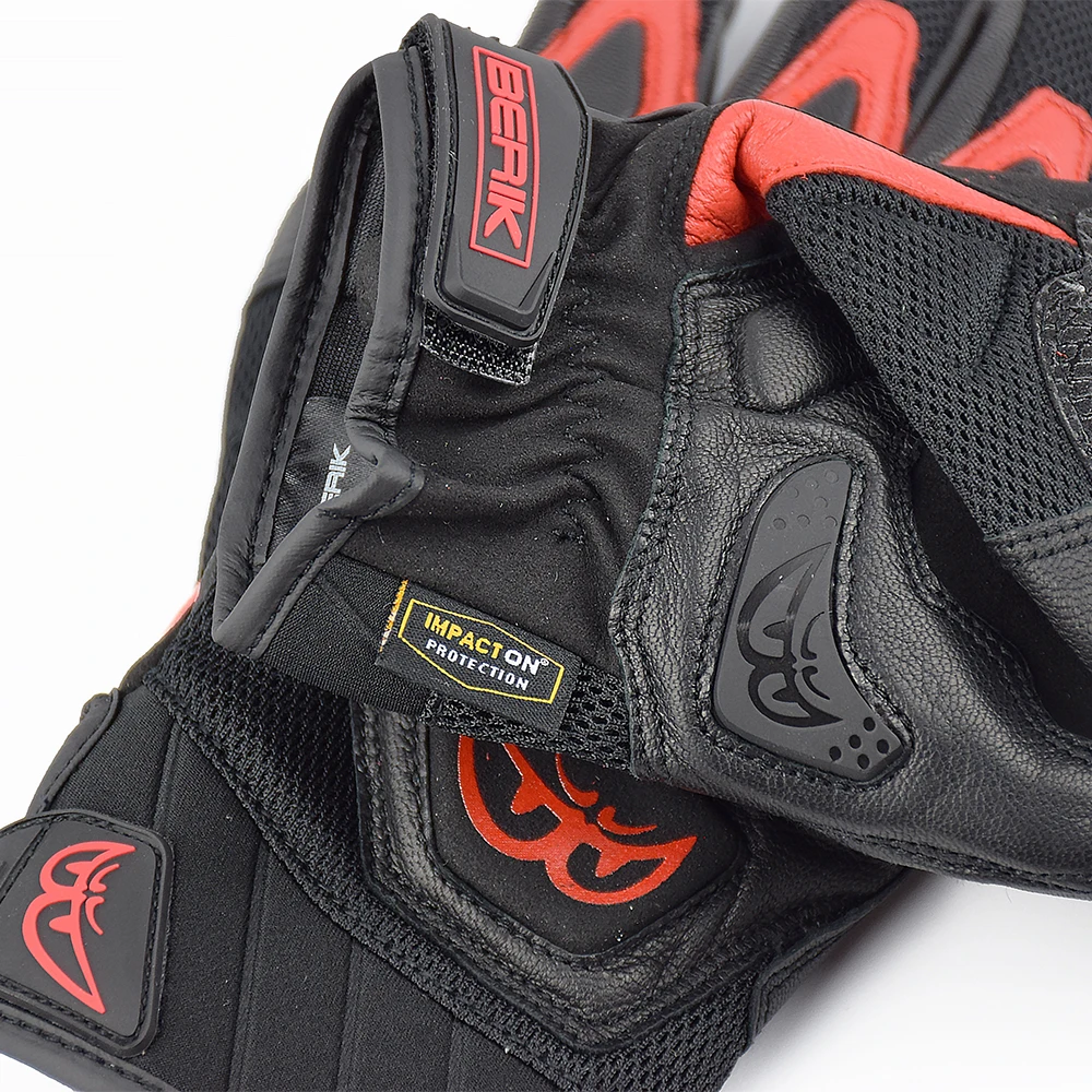 Мотоциклетные Перчатки BERIK кожаные дышащие перчатки для мотокросса из