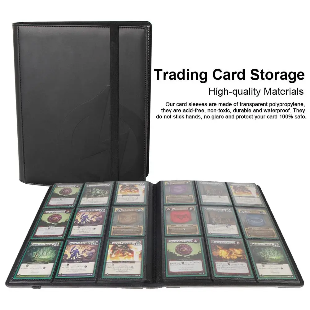 360Pcs Trading Card Storage Album Waterproof Non-toxic Pocket Organizer Board Game Cards Book Sleeve Holder | Спорт и развлечения