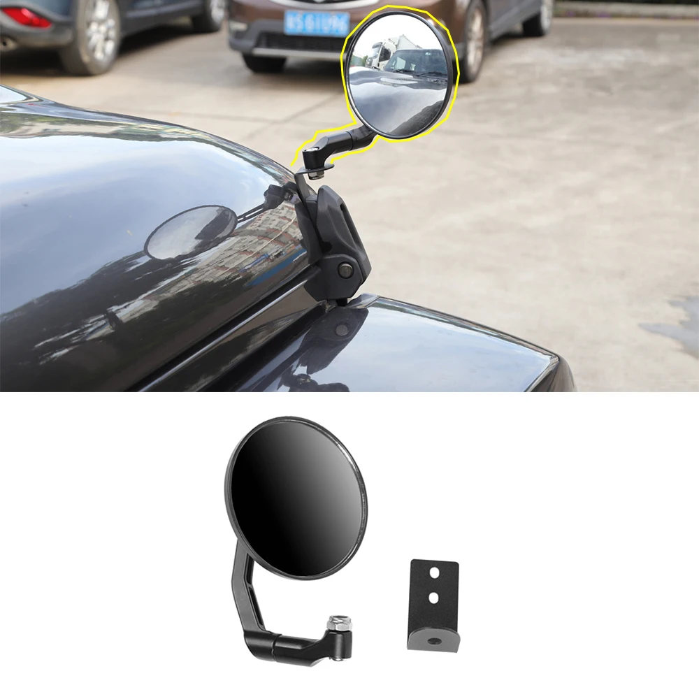 Автомобильные экстерьер крышка капота резервного копирования зеркало для Jeep Wrangler JL гладиаторы JT 2018 2019 2020 2021