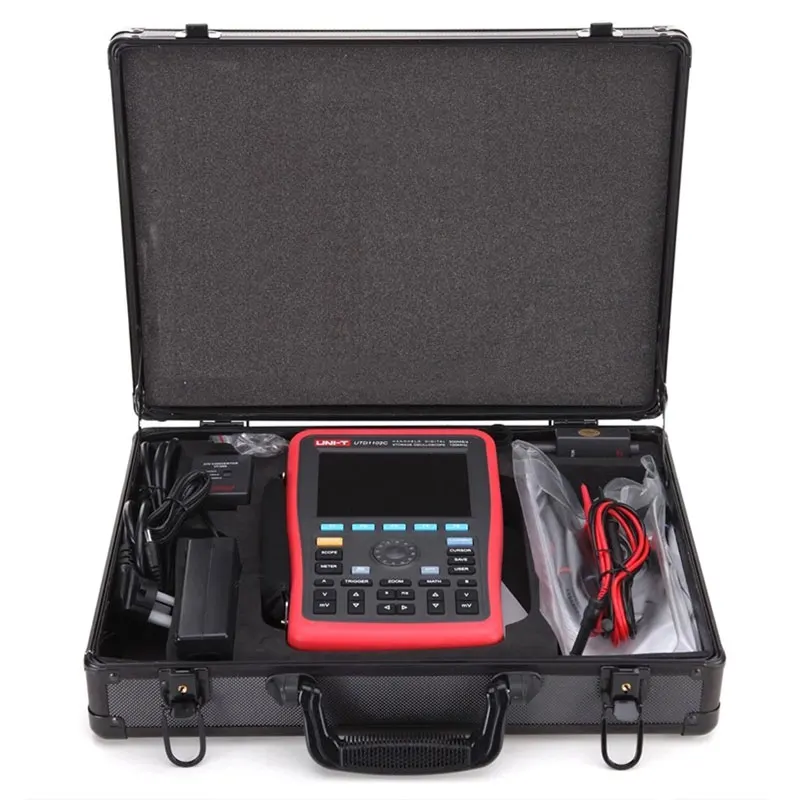 UNI-T UTD1062C UTD1102C Ручной цифровой осциллограф + генератор сигналов мультиметр с USB -