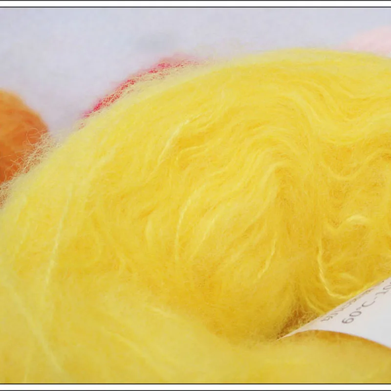 Мохеровая пряжа вязание Лана крючком шерстяной детский свитер вязаные нитки