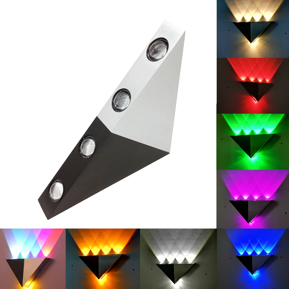 Треугольная настенная лампа алюминиевое бра треугольной формы для спальни