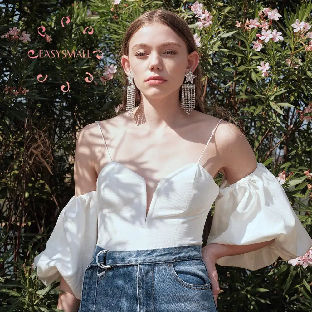 

Женское платье EASYSMALL для влюбленных, модная летняя пикантная Высококачественная уличная одежда, облегающая футболка с высокой талией и V-об...