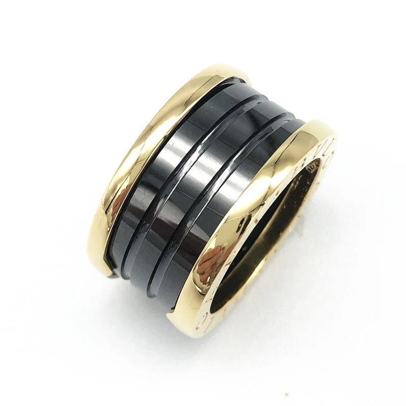 

Original 2021 Brand Ttanium Steel Ring Couple White Black Ceramic Ring Spring Wedding Ring Women Men