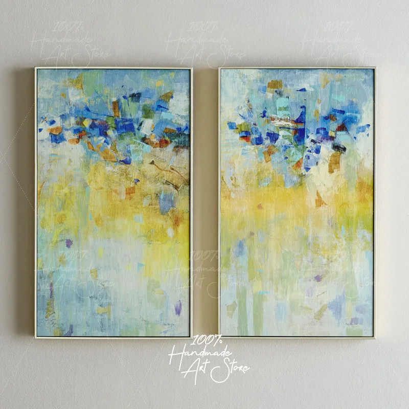 

Hand Painted Abstract Palette Knife Oil Paintings On Canvas Wall Art For Living Room Home Decor