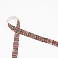 1 12 aztec tribal skeleton ribbon design for hat bands headbands sewing gift wrap quilting printed on 1 grosgrain ribbon