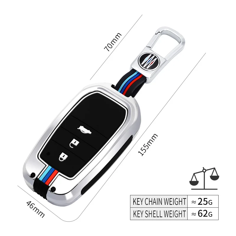 

High quality New car key case shell Full cover For Toyota Crown Highlander new Camry RAV4 Carola Leling Prado 2020 Accessories