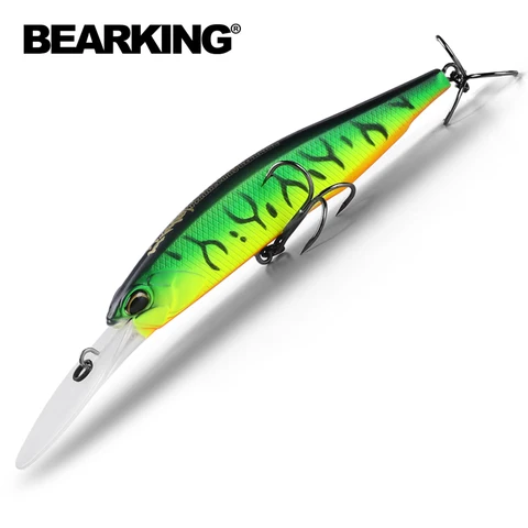 Bearking 10cm 16g Super Magnet Weight System Long Casting Novo modelo de pesca isca de isca dura 2019 Wobblers de qualidade peixinho