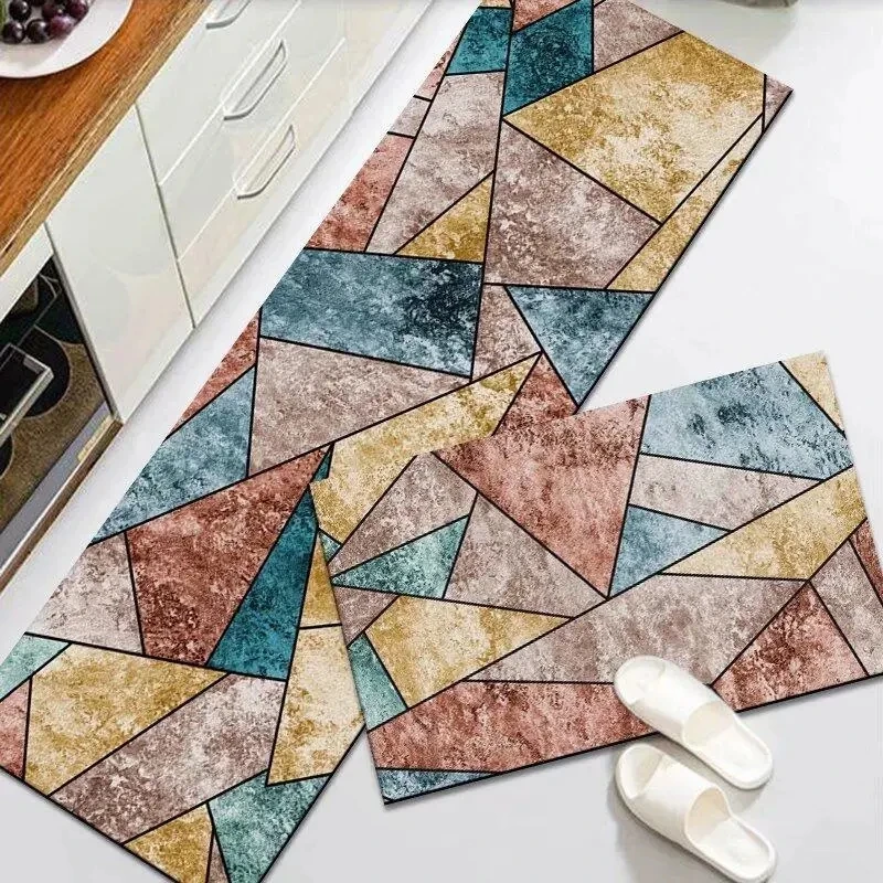 Водонепроницаемый маслостойкий кухонный коврик нескользящий для ванной мягкий