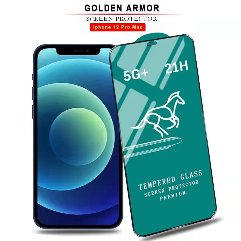 100Pcs Swift Horse 21H Full Cover Tempered Glass For iPhone 13 12 11 Pro Max XR X XS MAX 6 6S 7 8 Glass Screen Protector Film