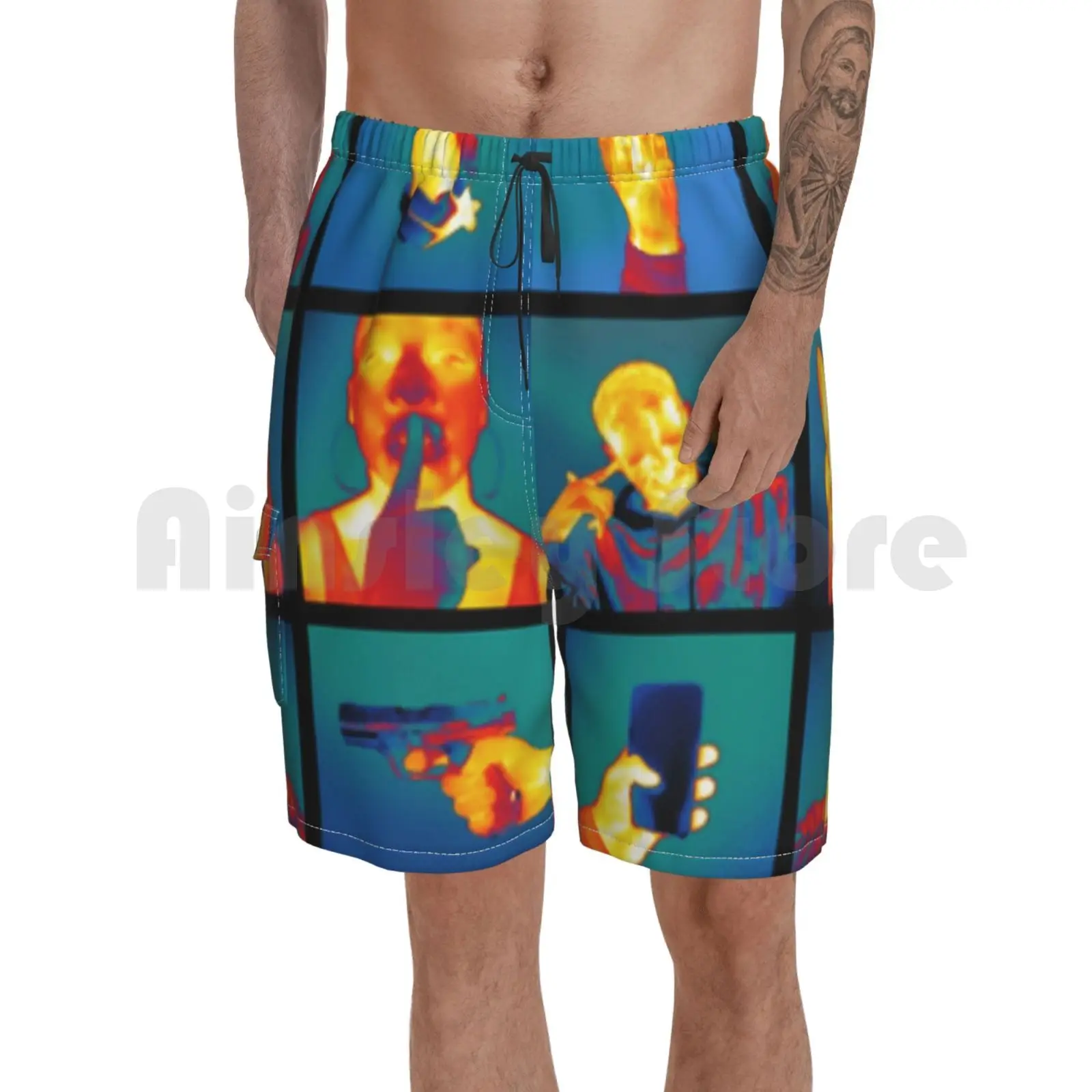 

Skepta " Ignorance Is Bliss " Beach Shorts Men Beach Pants Swimwear Hip Hop Rap Teenager Music Skepta Ignorance Is