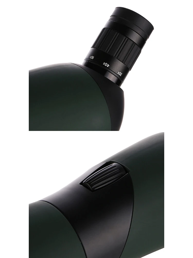 HD Zoom Telescope 20-60X60/25-75x70mm Spotting Scope Multi-Coated Optics Monocular W/Table Tripod Bird Watching | Спорт и