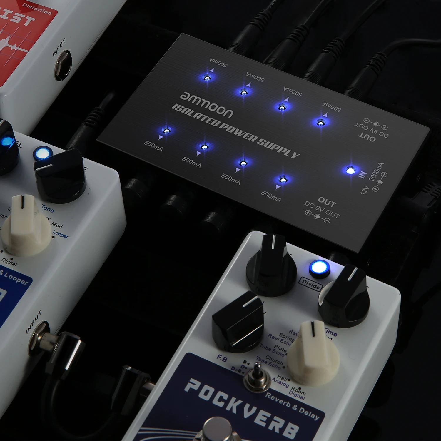 Блок питания для гитарных эффектов ammoon 8 изолированных выходов постоянного тока